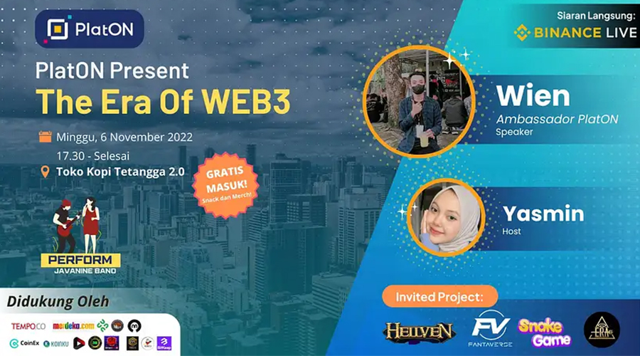 Guna Kenalkan WEB3 di Indonesia PlatON Adakan Event Offline